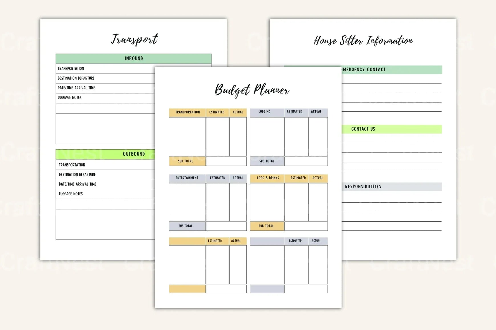 Ultimate Travel Planner Guide - CraftNest - Digital Crafting and Art