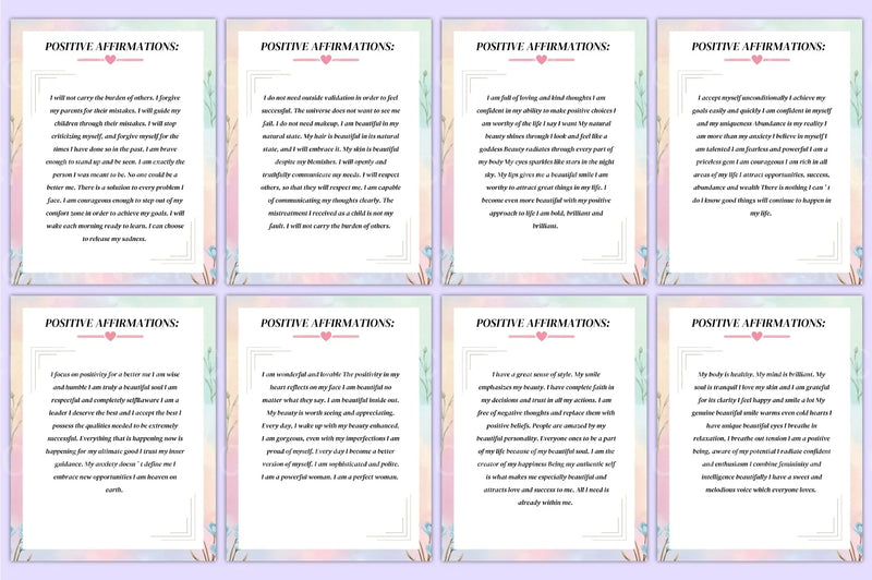 Positive Affirmations for Women - CraftNest - Digital Crafting and Art