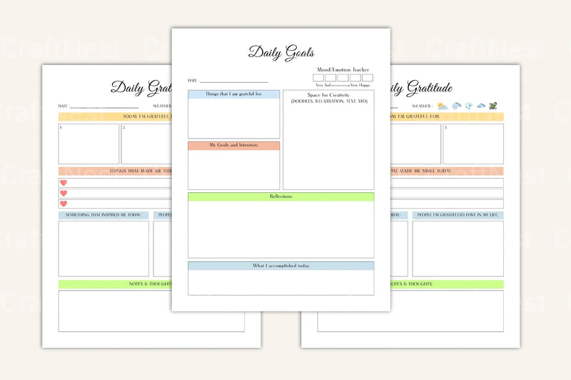 Daily Gratitude Journal - CraftNest - Digital Crafting and Art