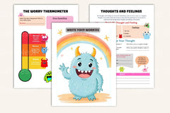 My Worry Monster Workbook: A Fun Guide for Kids - CraftNest - Digital Crafting and Art