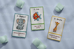 Alphabet Learning Flash Cards for Kids - CraftNest - Digital Crafting and Art
