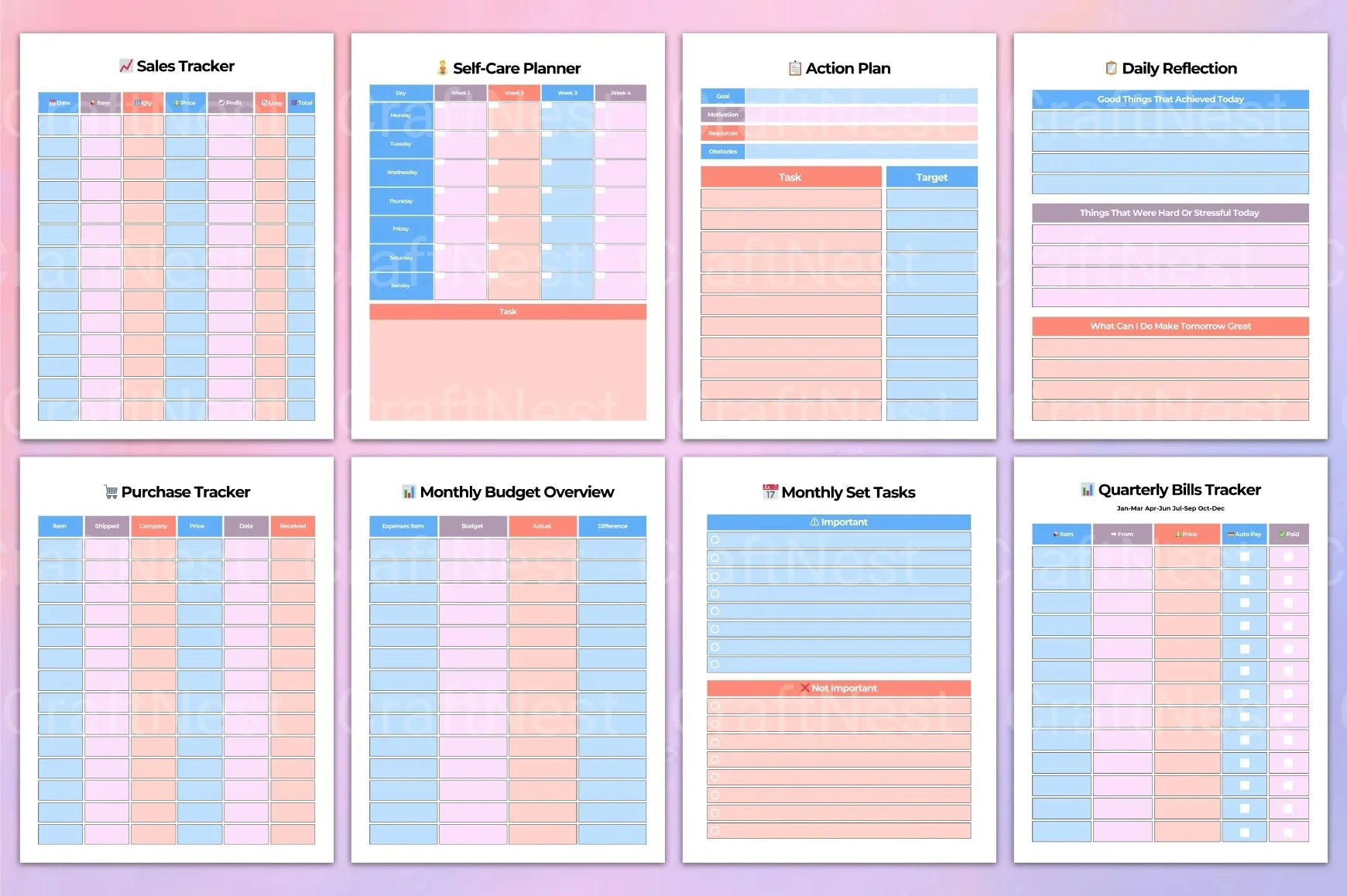 Girl Boss Planner: Empower Your Success - CraftNest - Digital Crafting and Art
