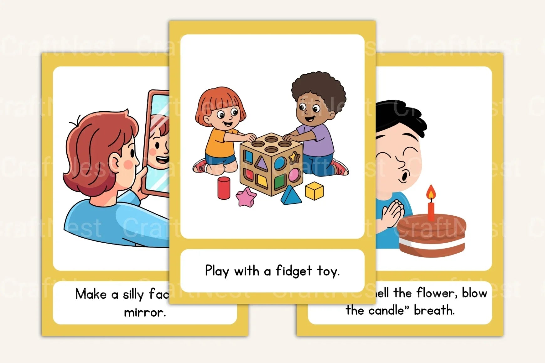 Coping Skills Cards for Kids - CraftNest - Digital Crafting and Art