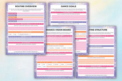 Dance Routine Planner - CraftNest - Digital Crafting and Art