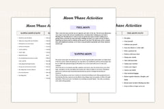 Moon Phases Rituals Guide - CraftNest - Digital Crafting and Art