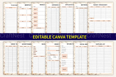 Entrepreneur Side Hustle Organizer - CraftNest - Digital Crafting and Art