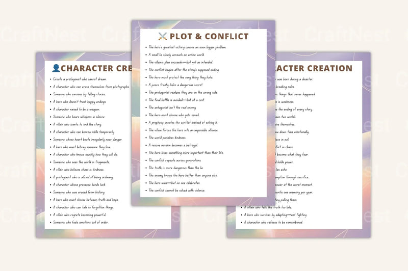 Storytelling Prompt Handbook: Creative Writing Ideas - CraftNest - Digital Crafting and Art