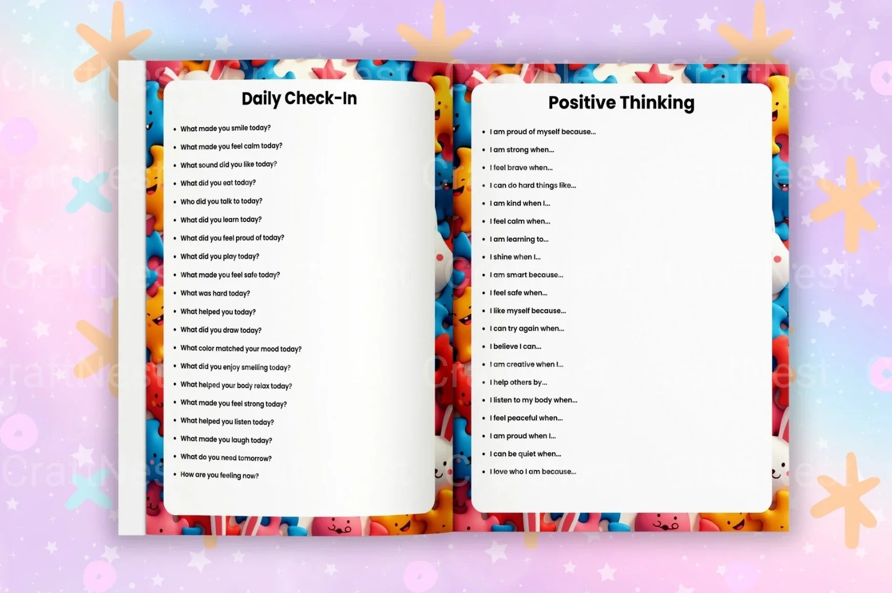 Kids Autism Prompts Book for Engaging Activities - CraftNest - Digital Crafting and Art