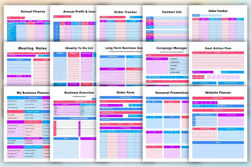 Small Business Planner for Entrepreneurs - CraftNest - Digital Crafting and Art