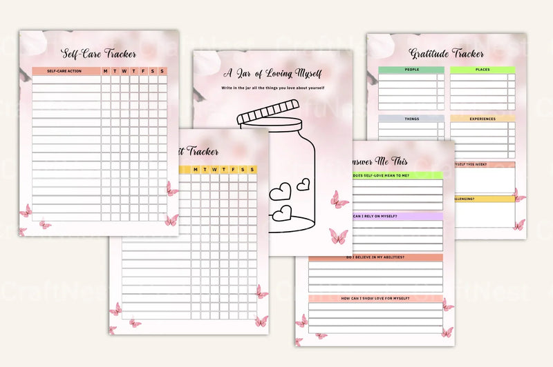 Self Love Building Workbook - CraftNest - Digital Crafting and Art