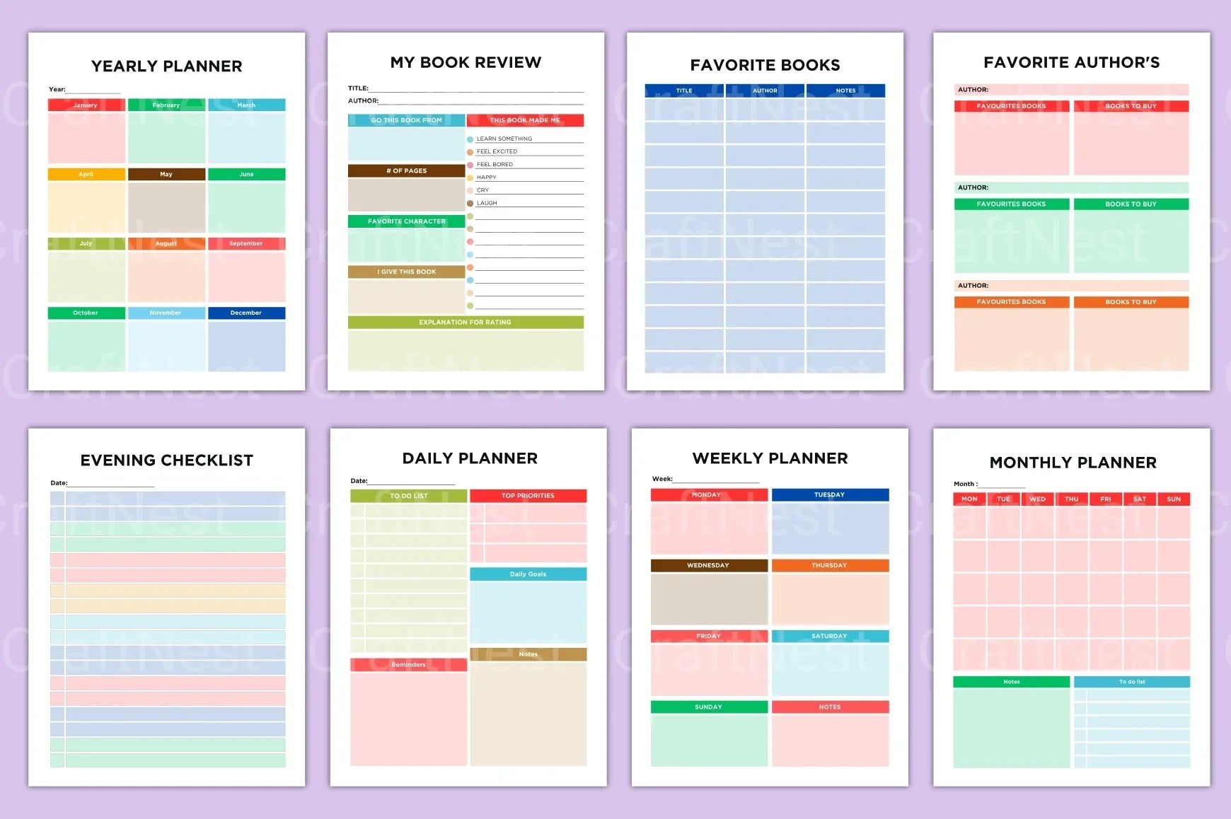 ADHD Planner for Kids - CraftNest - Digital Crafting and Art