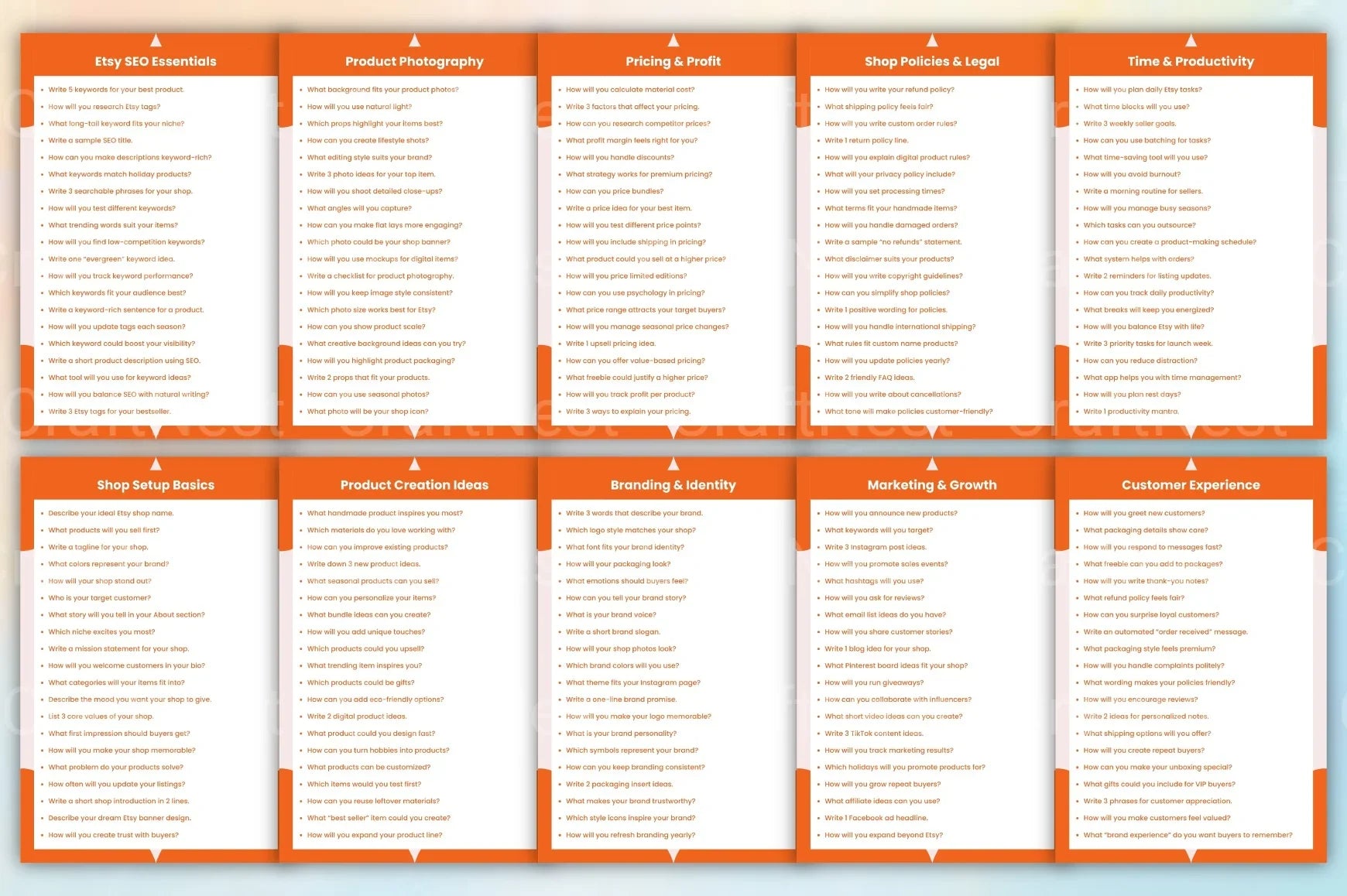 Etsy Seller Starter Prompts Book - CraftNest - Digital Crafting and Art