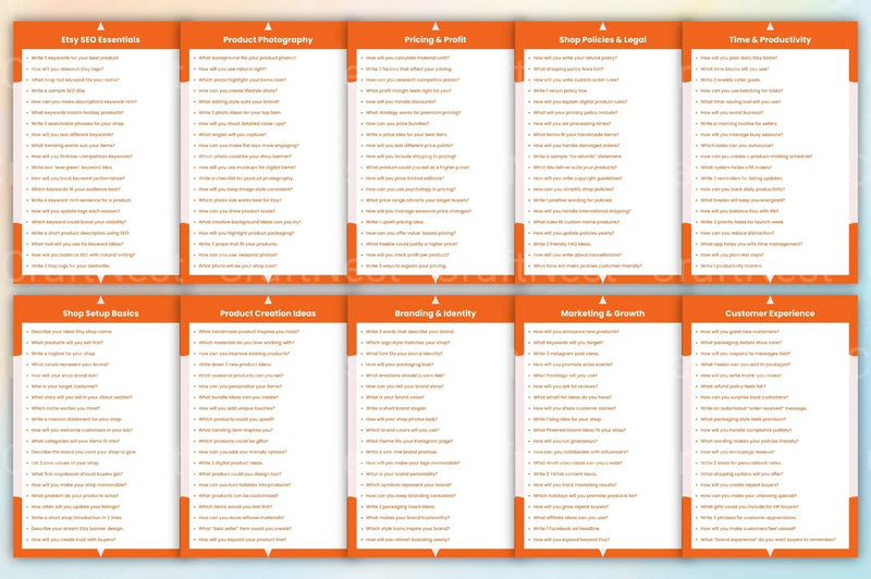 Etsy Seller Starter Prompts Book - CraftNest - Digital Crafting and Art