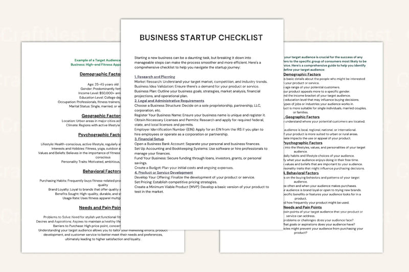 Entrepreneur Busters Success Workbook - CraftNest - Digital Crafting and Art