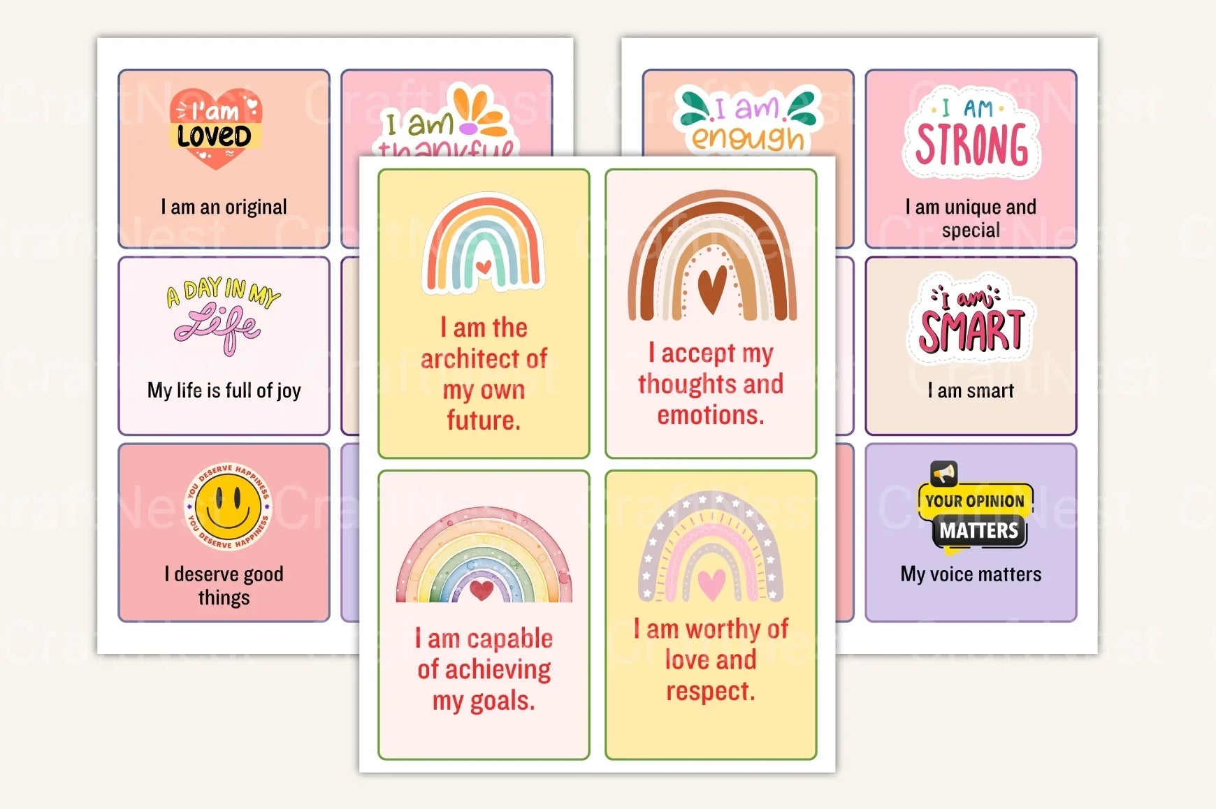 Anxiety Coping Skills Cards for Stress Relief - CraftNest - Digital Crafting and Art