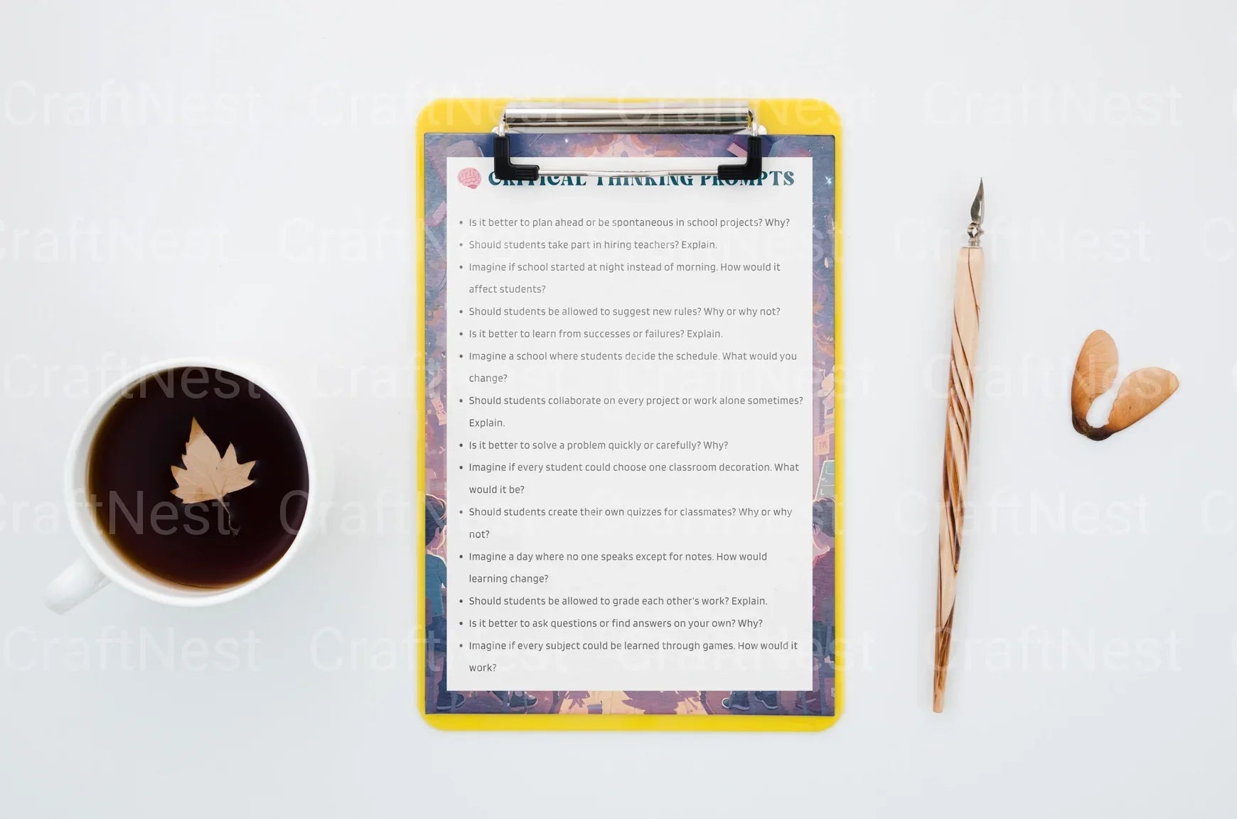 Creative Classroom Prompts Book - CraftNest - Digital Crafting and Art