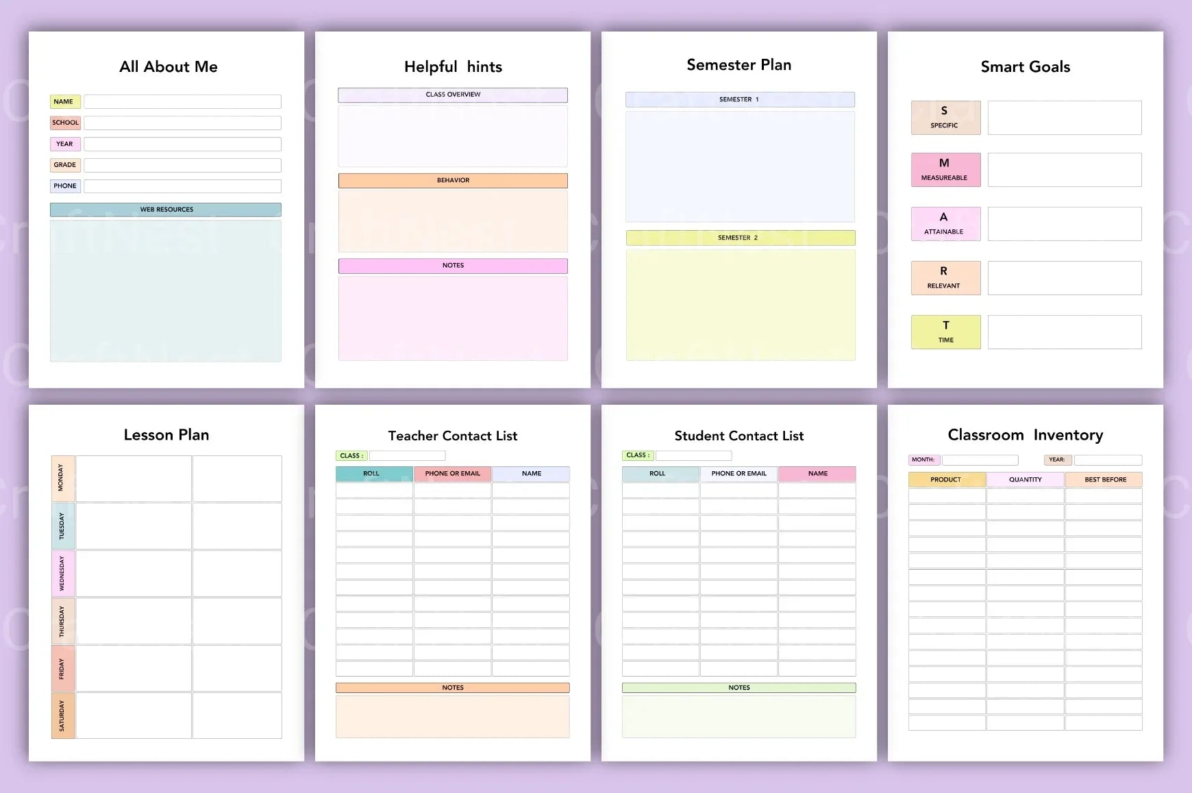 The Ultimate Teacher Planner - CraftNest - Digital Crafting and Art