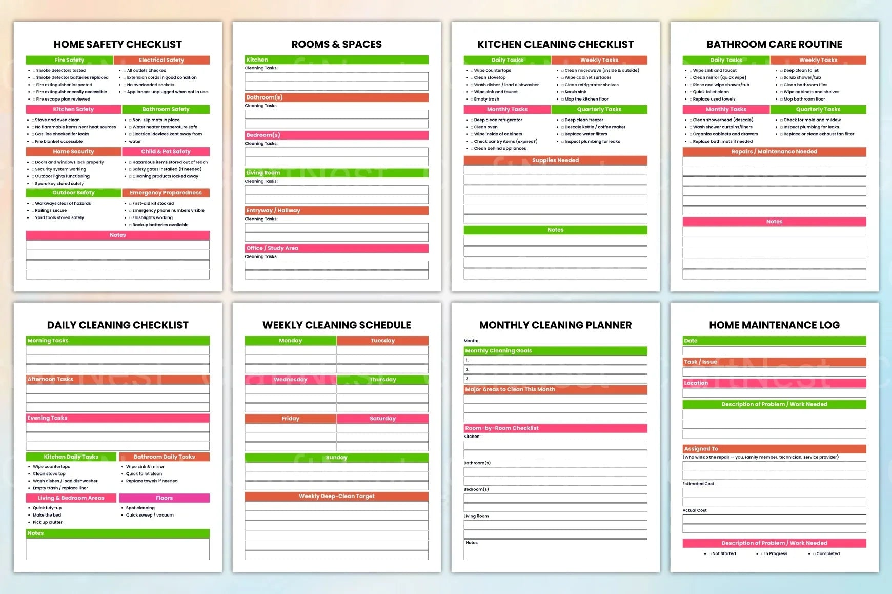 Ultimate Home Management Binder for Organization - CraftNest - Digital Crafting and Art