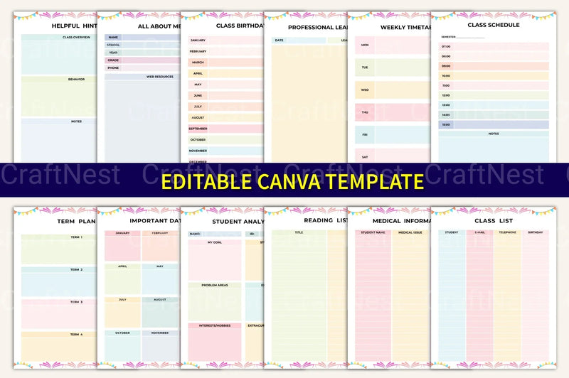 Educator Planner for Effective Teaching - CraftNest - Digital Crafting and Art