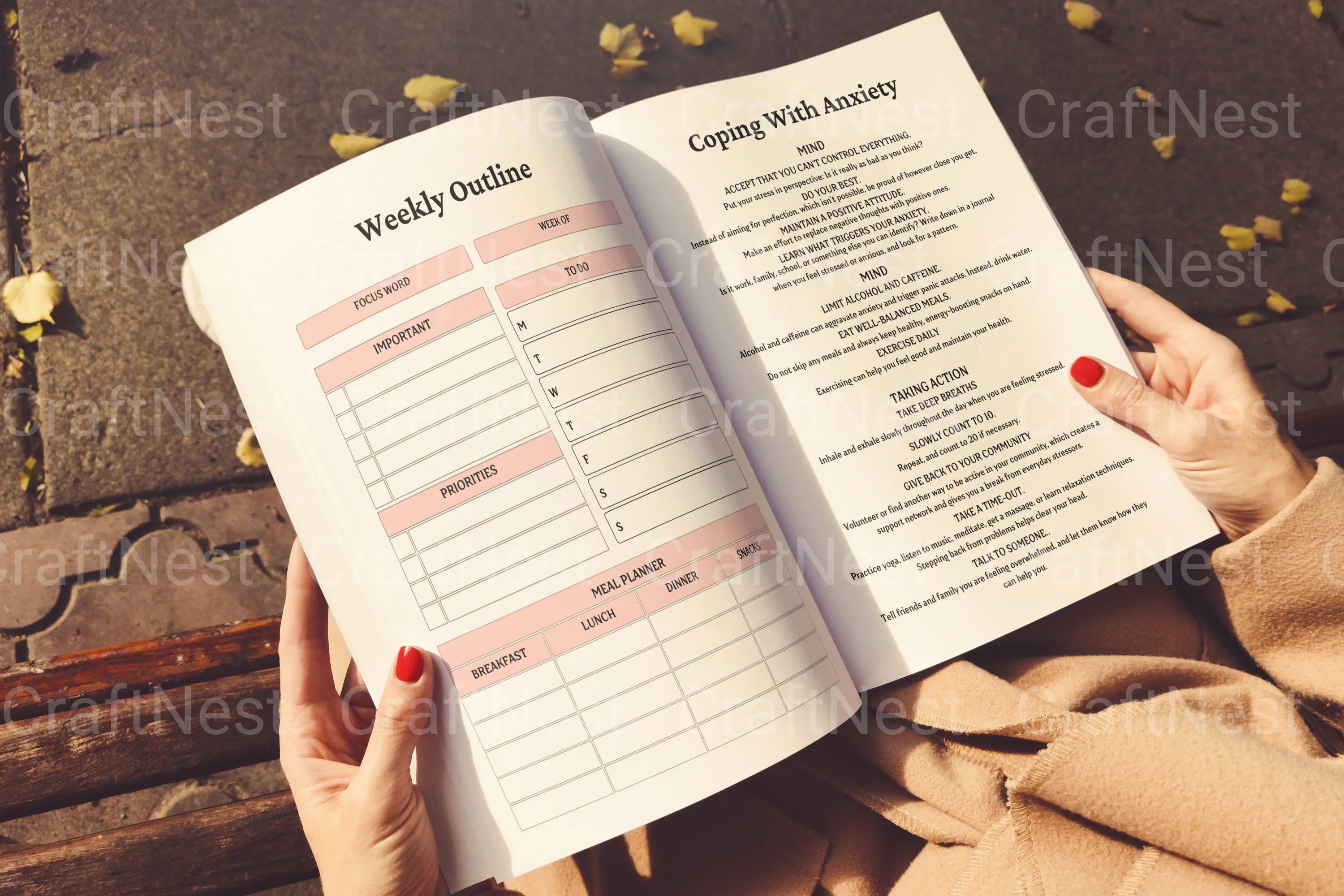 Anxiety and Depression Workbook - CraftNest - Digital Crafting and Art