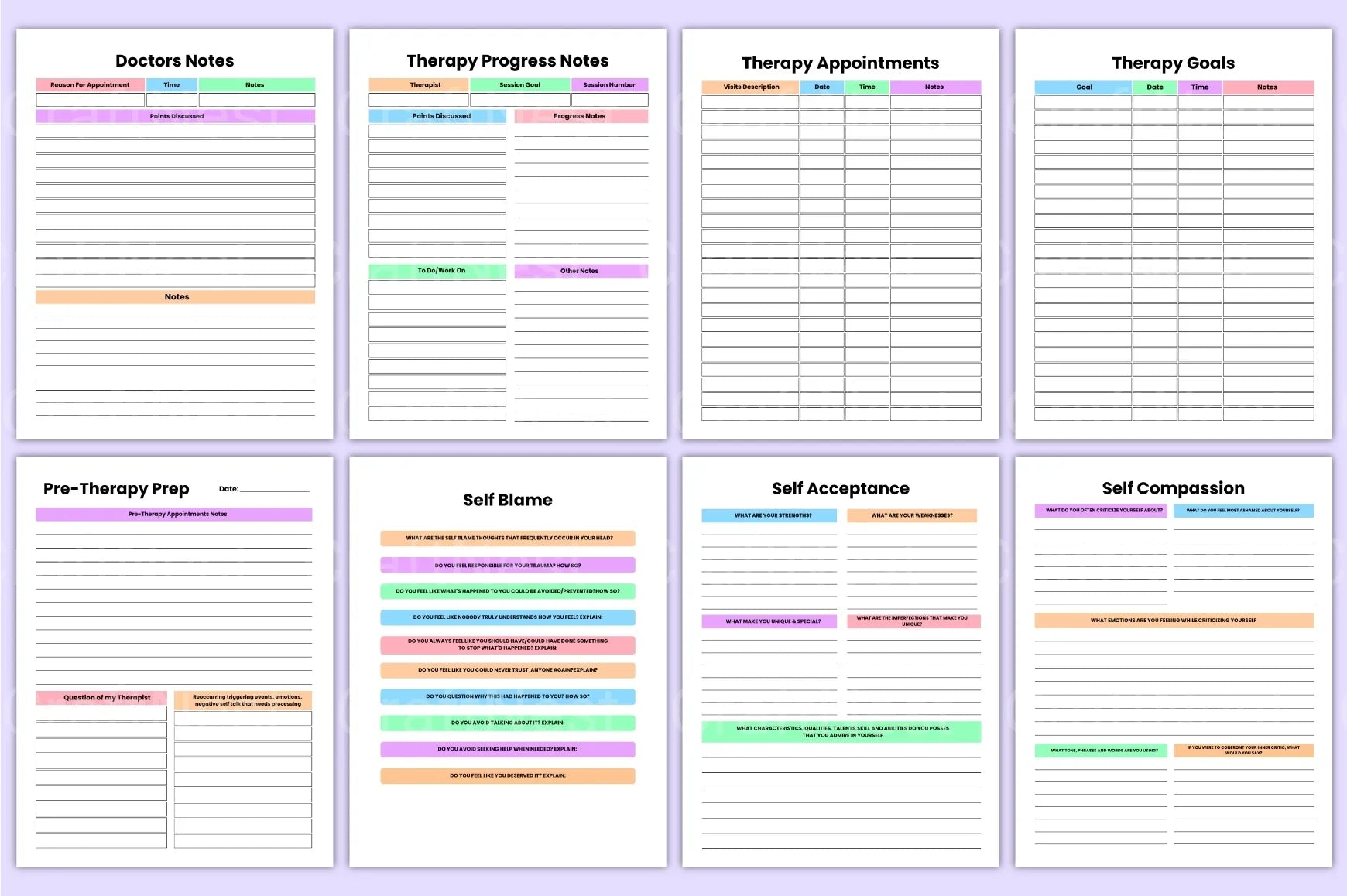 PTSD Trauma Recovery Workbook - CraftNest - Digital Crafting and Art