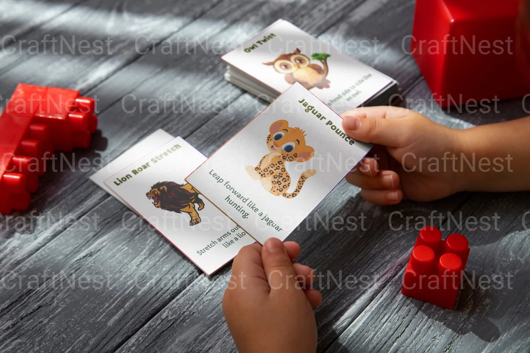Kids Animal Movement Somatic Cards for Fun and Learning - CraftNest - Digital Crafting and Art