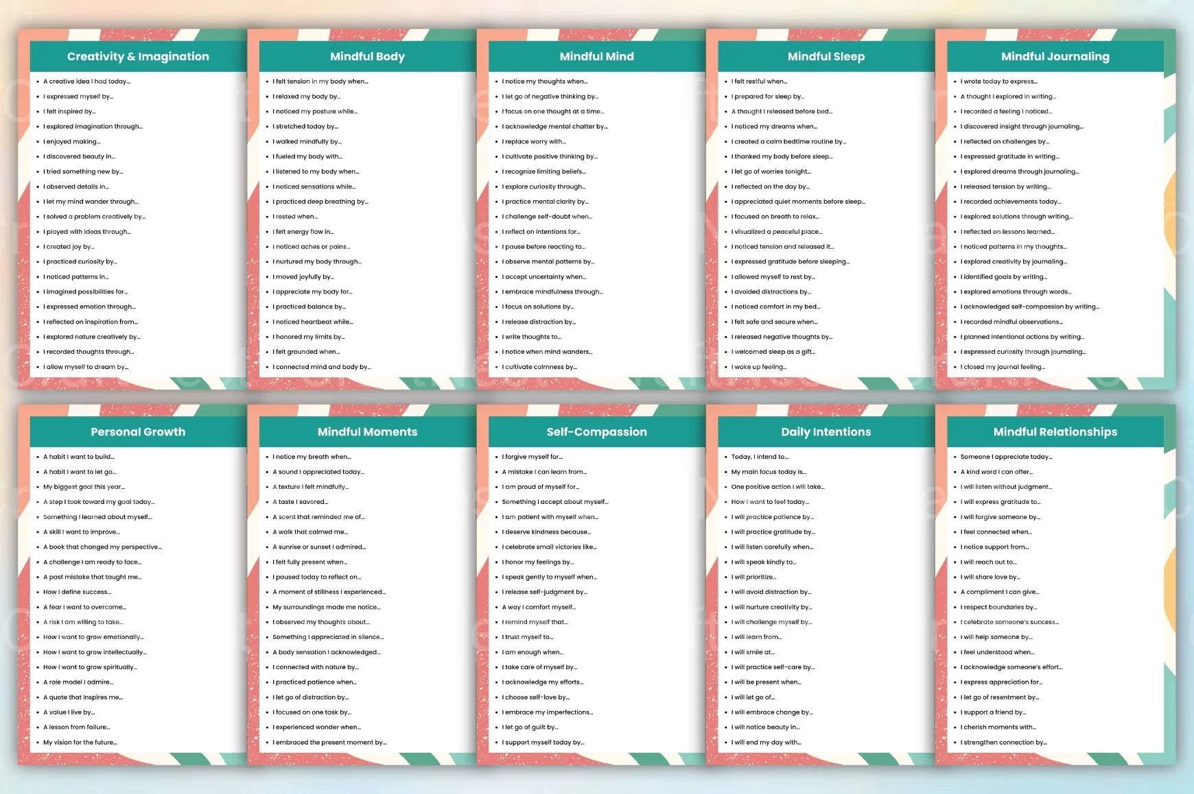 Mindful Prompts for Self Reflection - CraftNest - Digital Crafting and Art