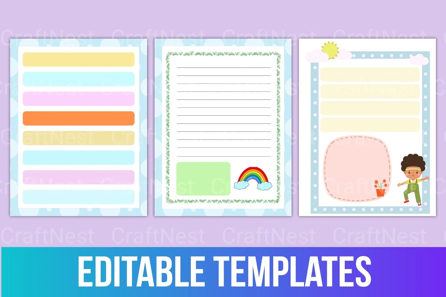 Colorful Kids' Notebook - CraftNest - Digital Crafting and Art