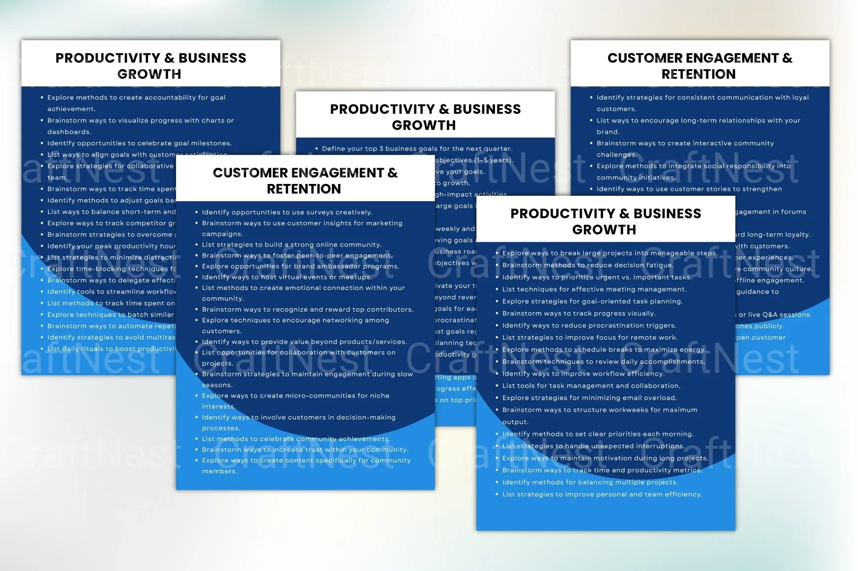 Online Business Prompts Book - CraftNest - Digital Crafting and Art