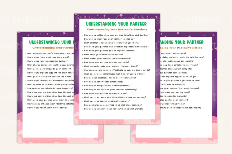 Love Intimacy Prompts Book for Couples - CraftNest - Digital Crafting and Art