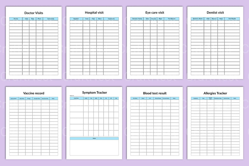 Medical Binder: Organized Health Records - CraftNest - Digital Crafting and Art