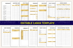 Savings Expense Tracker Tool - CraftNest - Digital Crafting and Art