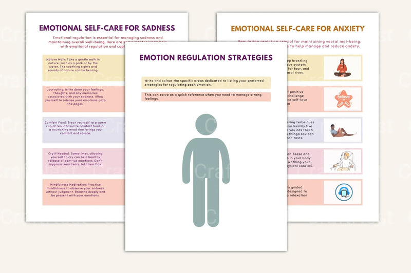 Emotion Processing Worksheets for Personal Growth - CraftNest - Digital Crafting and Art