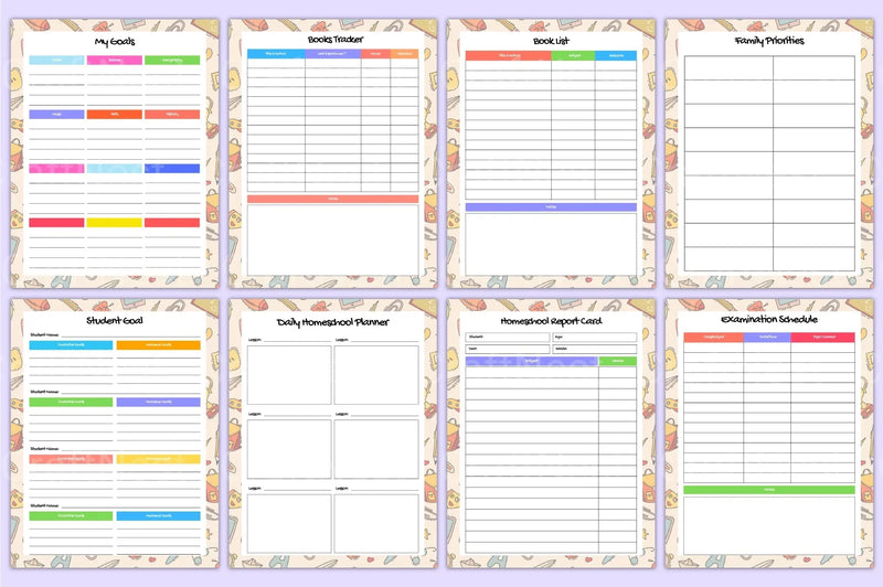 Home School Planner - CraftNest - Digital Crafting and Art