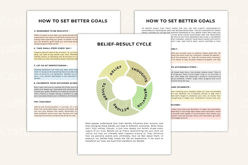 Goal Setting Motivation Guide - CraftNest - Digital Crafting and Art