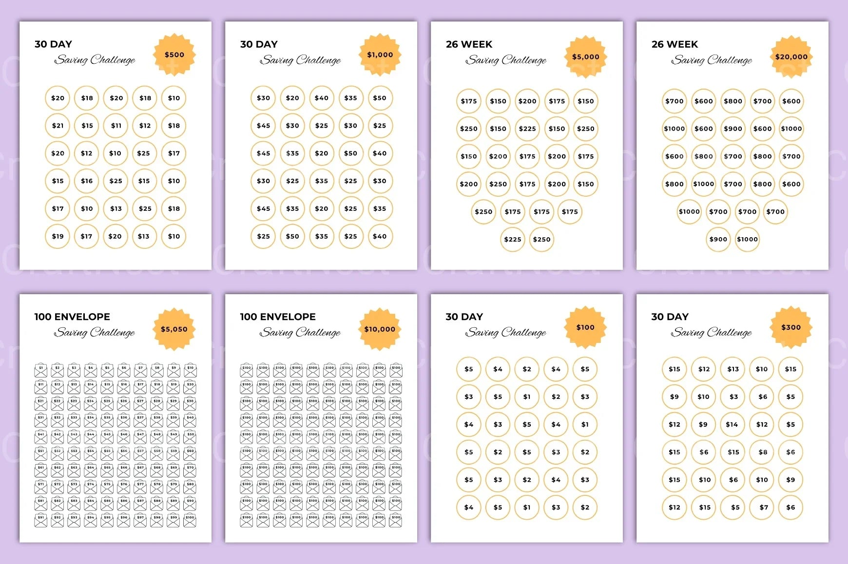 Money Saving Challenge: Boost Your Savings - CraftNest - Digital Crafting and Art