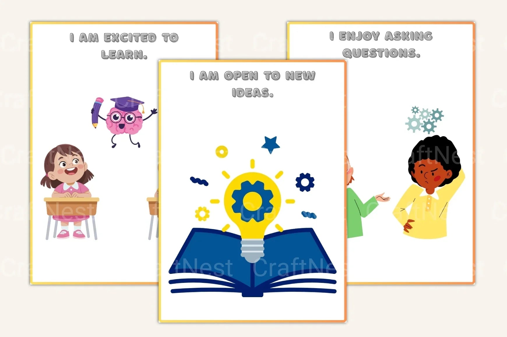 Affirmation Cards for Kids - CraftNest - Digital Crafting and Art