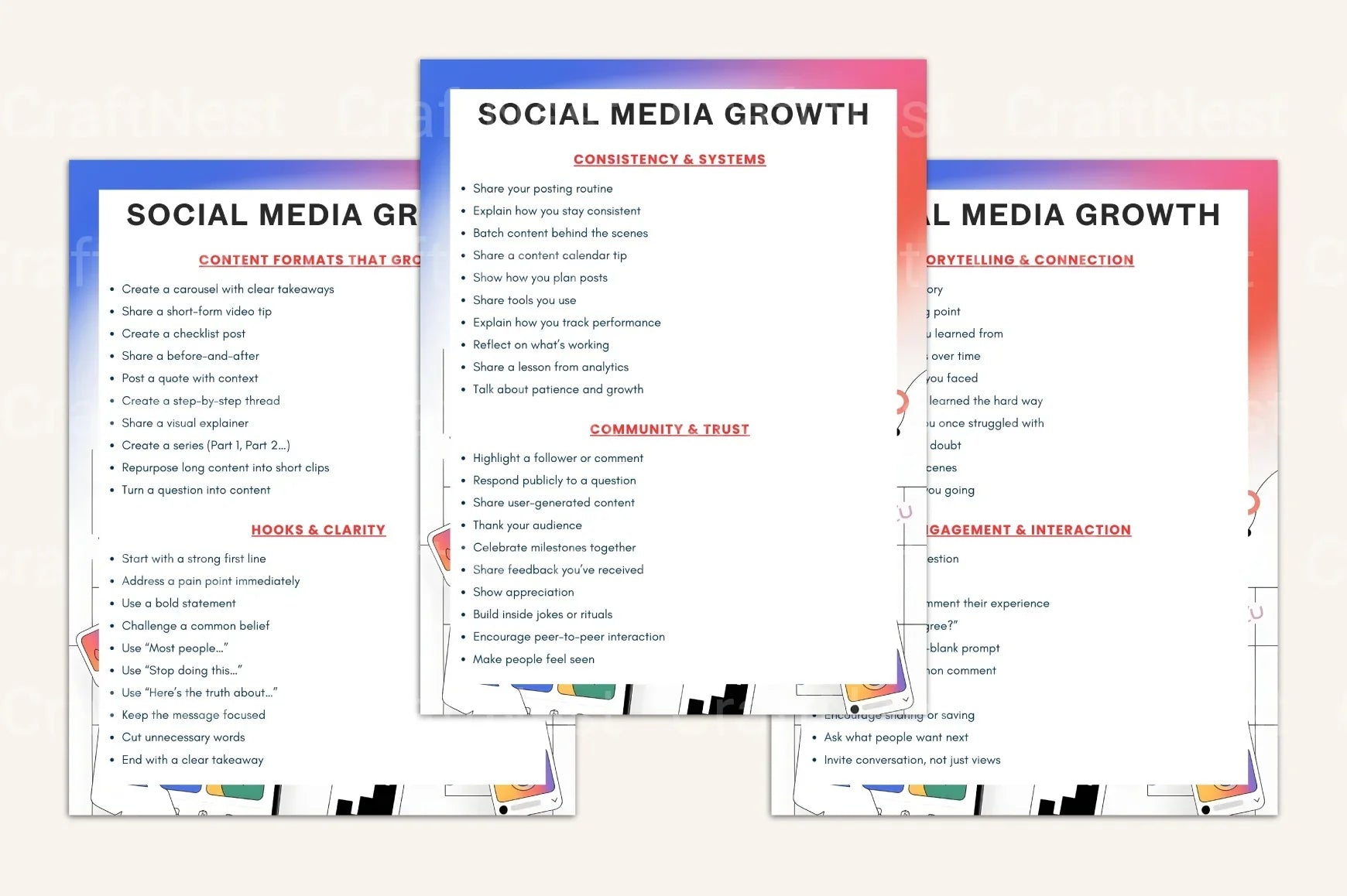 Social Media Prompt Book for Creative Engagement - CraftNest - Digital Crafting and Art