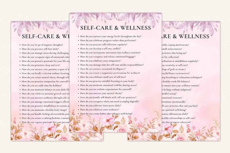 Self Discovery Prompts Book for Personal Growth - CraftNest - Digital Crafting and Art