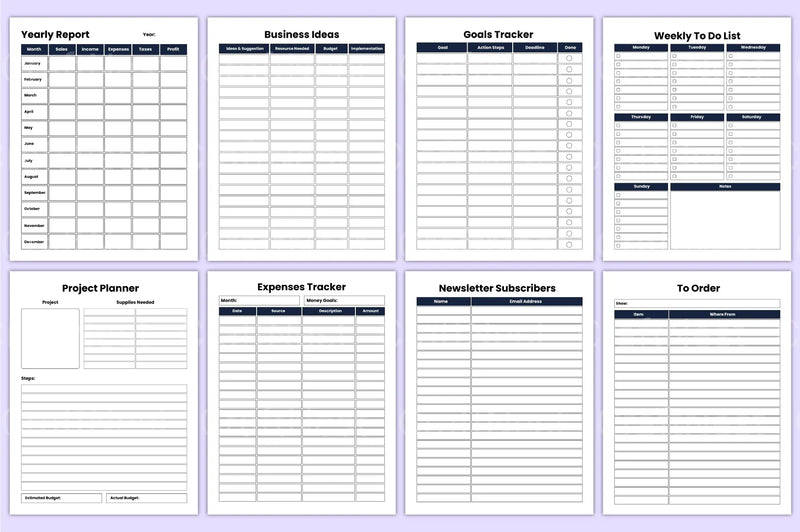 Small Business Planner 2023 - CraftNest - Digital Crafting and Art