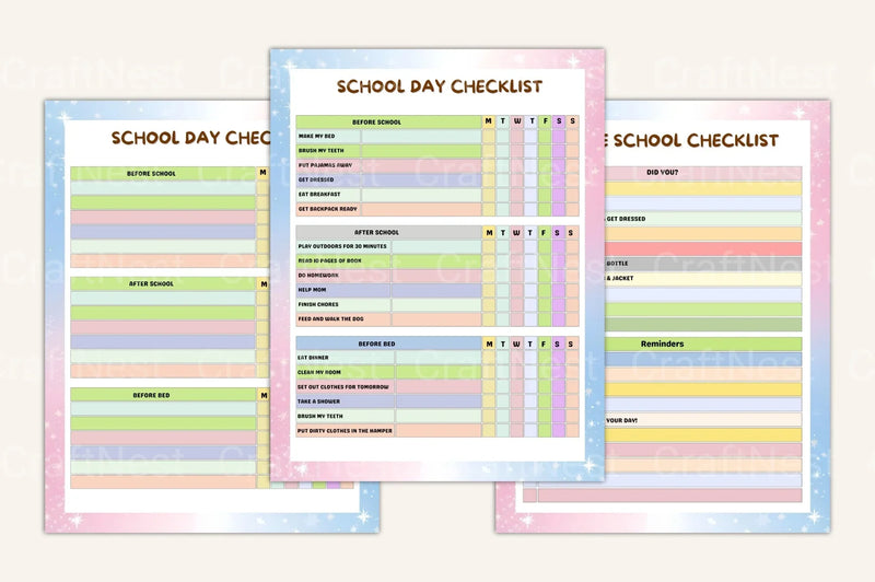 Kids Task Reward Charts for Motivation and Organization - CraftNest - Digital Crafting and Art