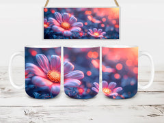 Flower Daisies 4 Mug Wrap - CraftNest