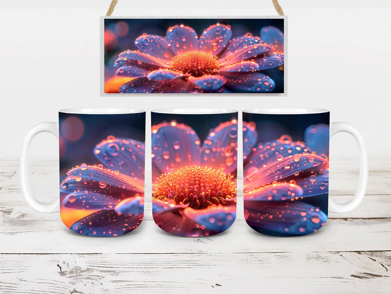 Flower Daisies 4 Mug Wrap - CraftNest