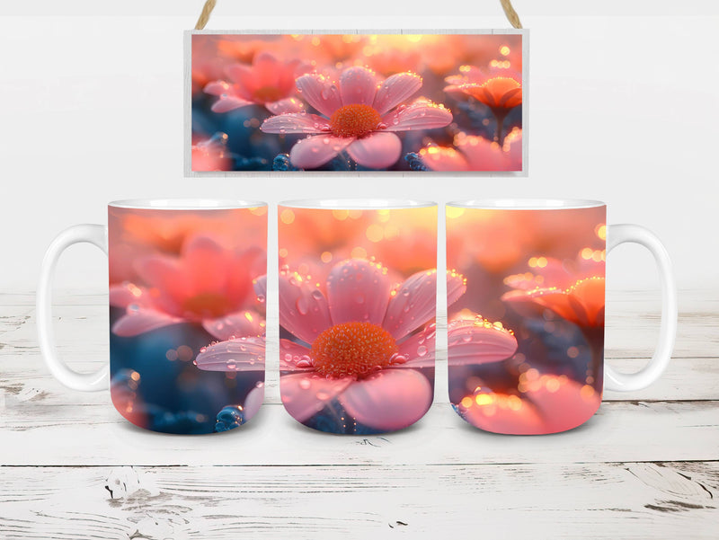 Flower Daisies 4 Mug Wrap - CraftNest