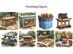 Picnicking Clipart - CraftNest - Digital Crafting and Art