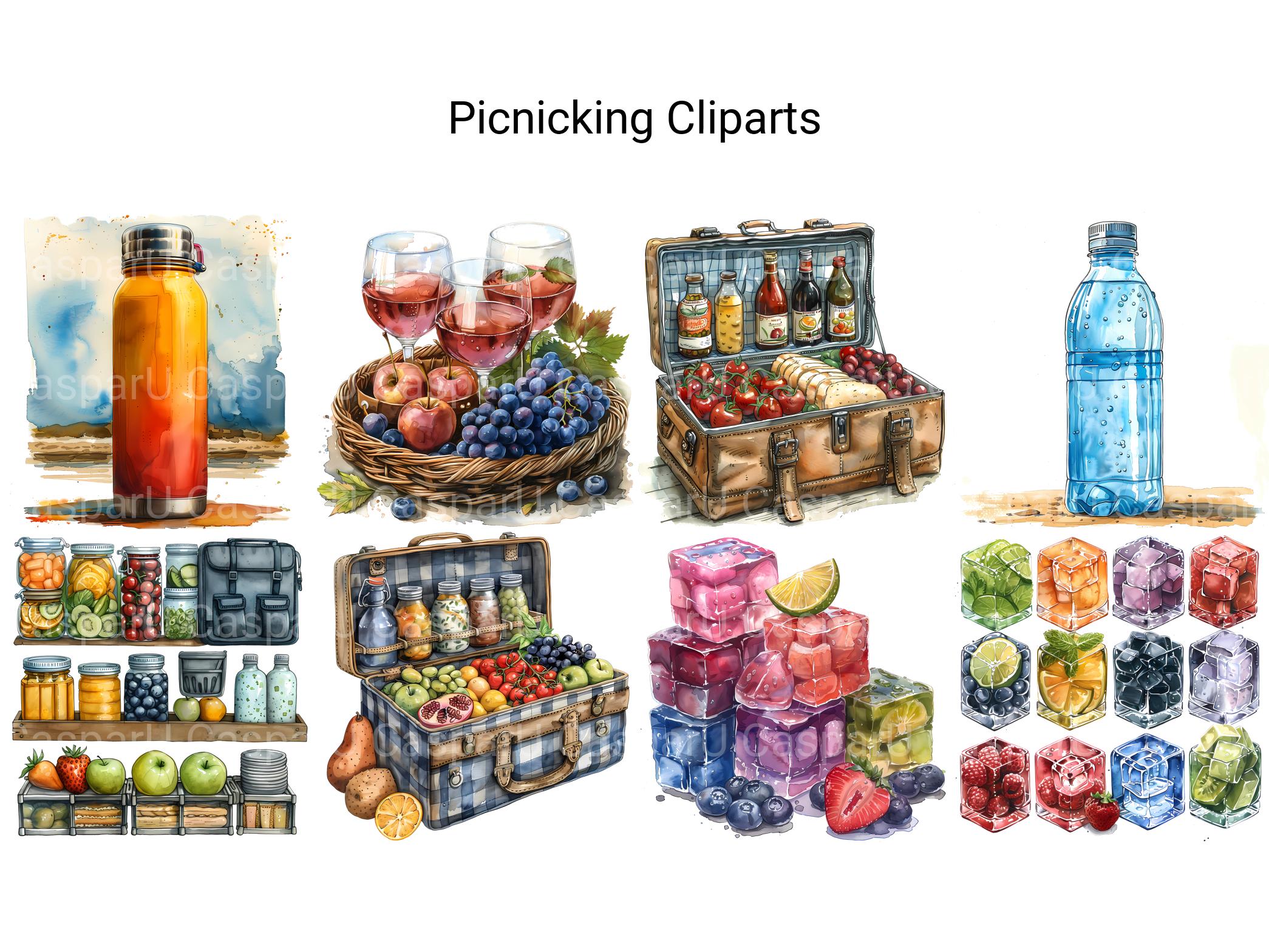 Picnicking Clipart - CraftNest - Digital Crafting and Art