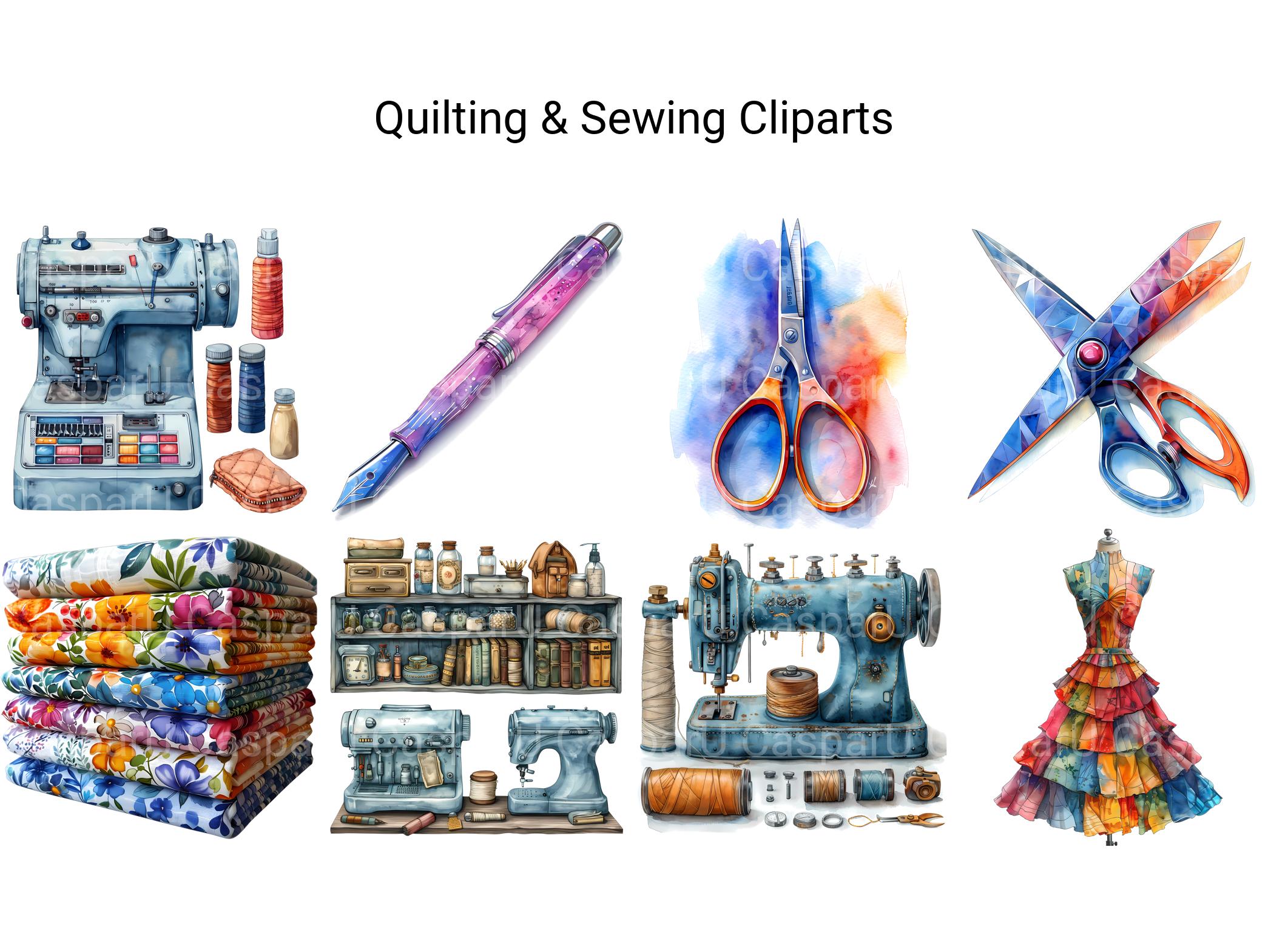 Quilting & Sewing Clipart - CraftNest - Digital Crafting and Art