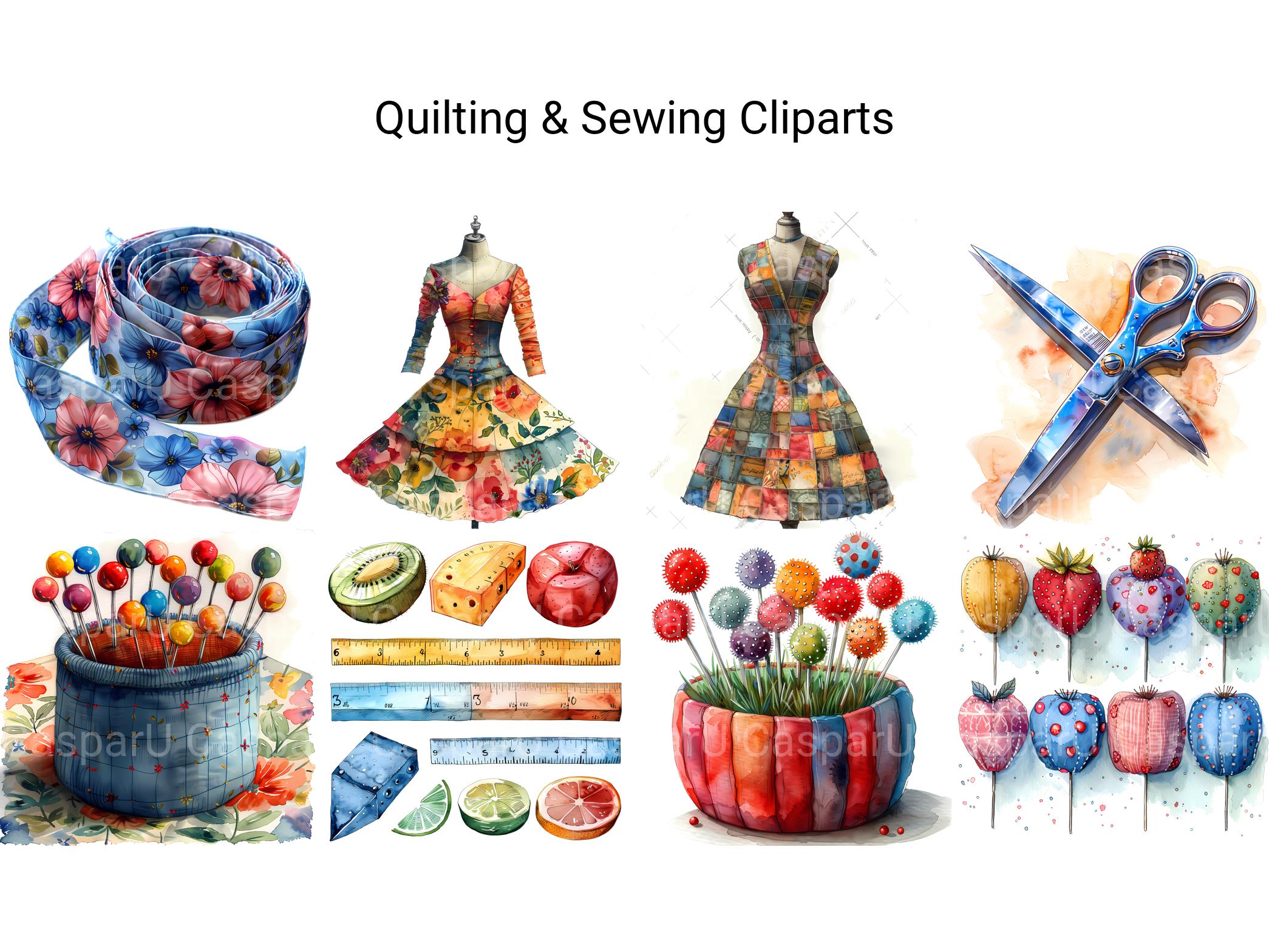 Quilting & Sewing Clipart - CraftNest - Digital Crafting and Art