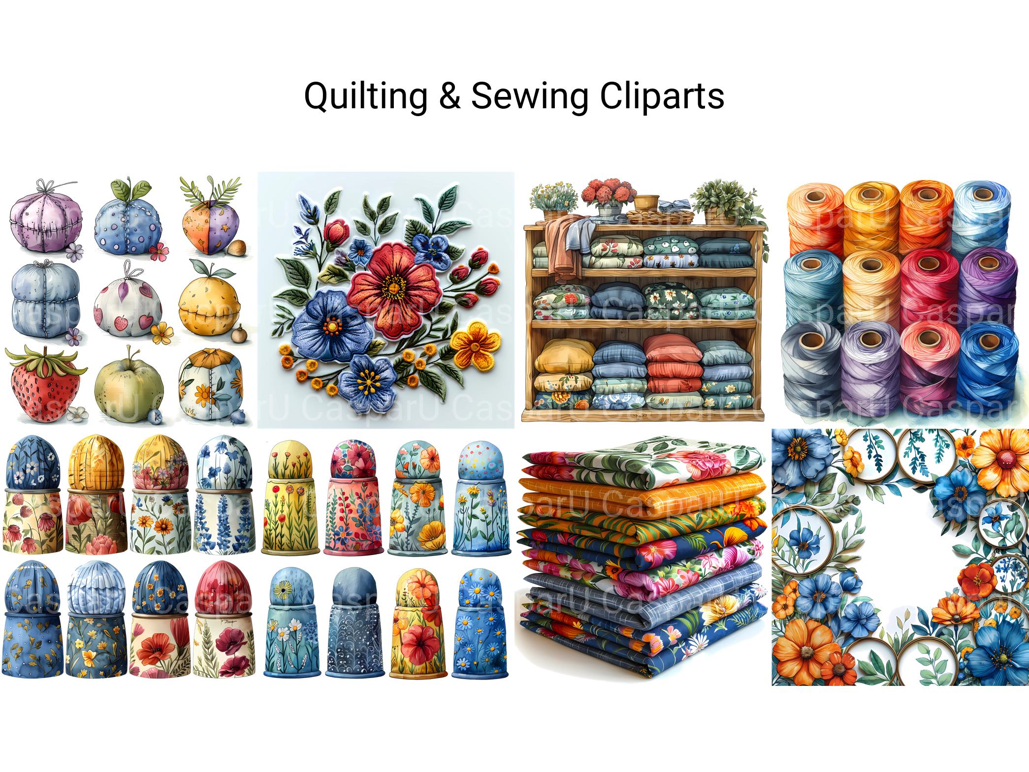 Quilting & Sewing Clipart - CraftNest - Digital Crafting and Art