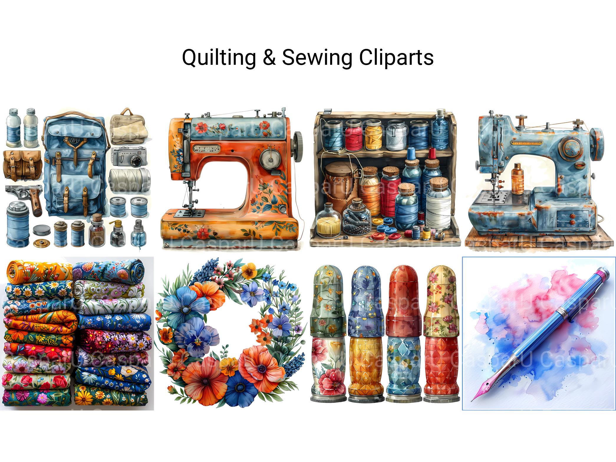 Quilting & Sewing Clipart - CraftNest - Digital Crafting and Art